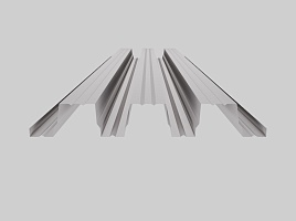 Оцинкованный профнастил Н114-750, 1 мм